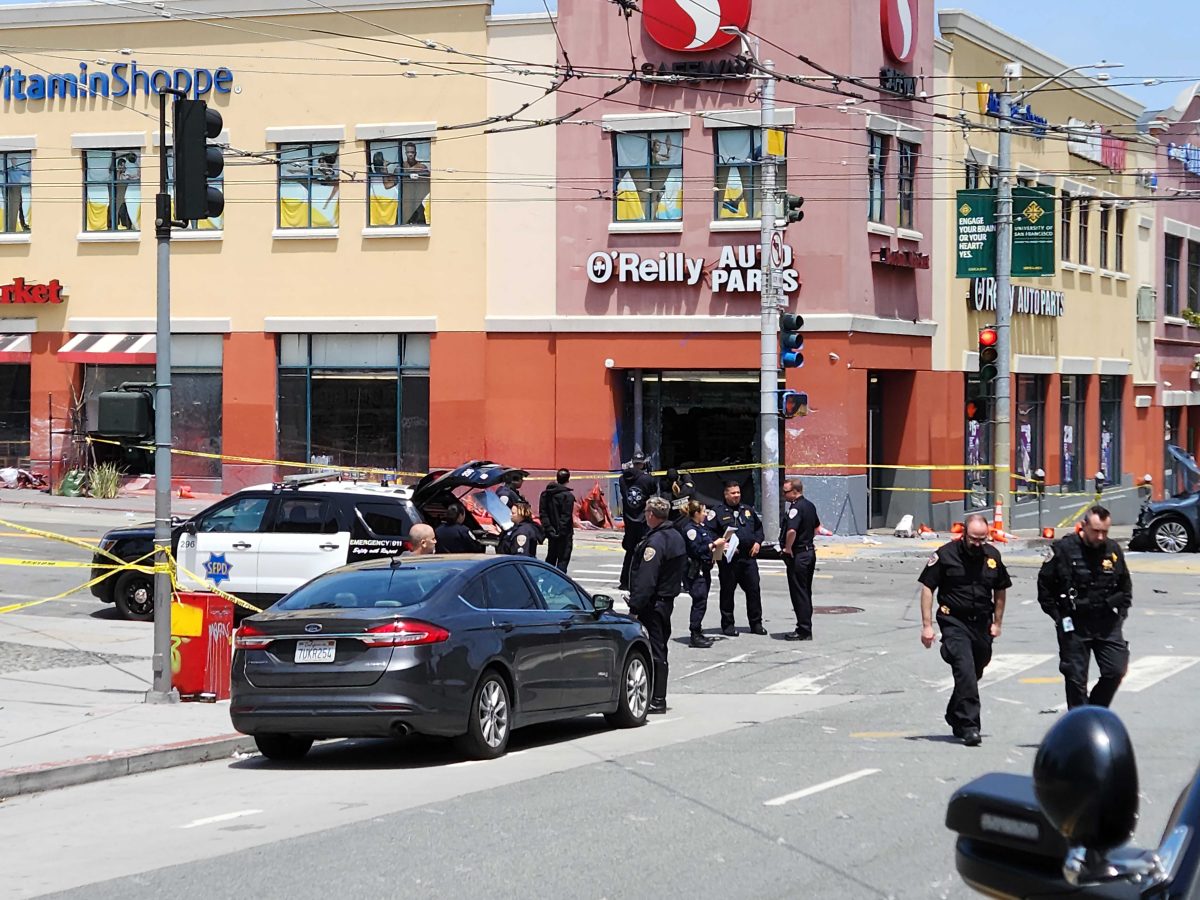 One killed, four injured in crash after SFPD chase carjacking suspect