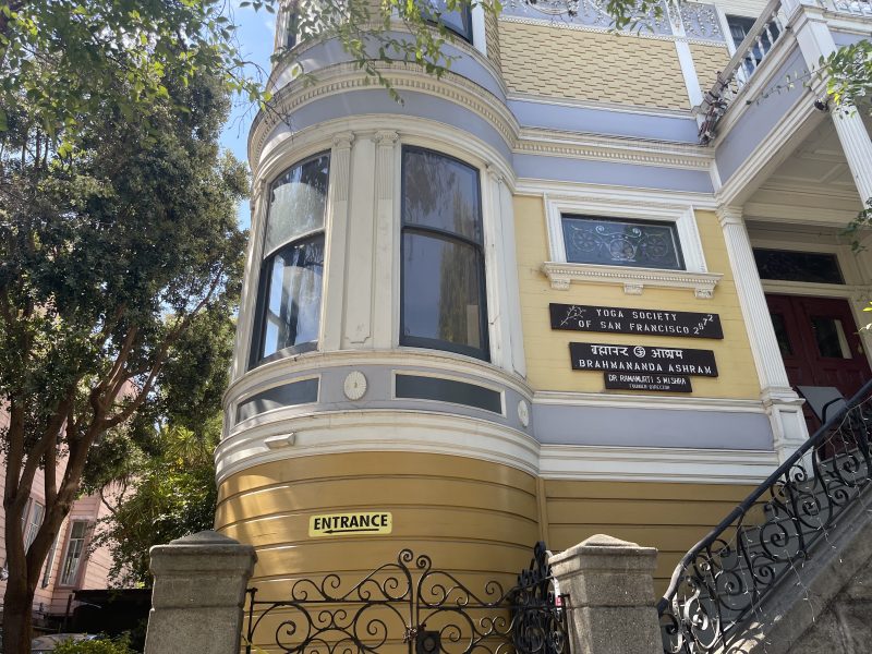 The Brahmananda Ashram, also known as the Yoga Society of San Francisco, sits at Folsom St.