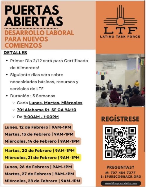 A flyer for puertas abiertas.