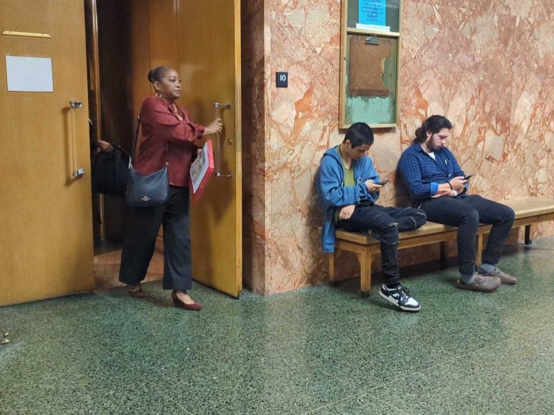 Lanita Henriquez leaves a San Francisco Superior Court courtroom Aug. 31, 2023 after pleading not guilty to bribery charges.