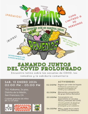 A flyer for a covid prolojado event.