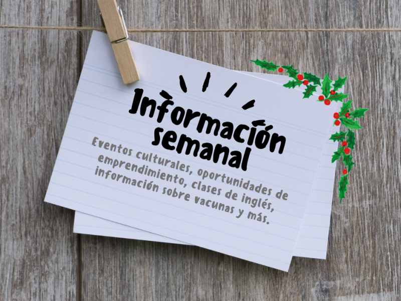 A note with the words informacion terminal hanging on a wooden wall.