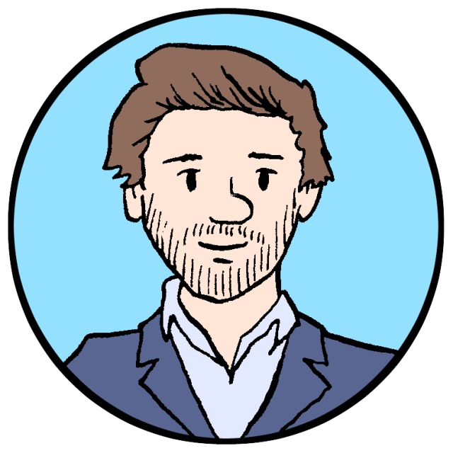 A cartoon of D3 supervisorial candidate Matthew Susk.