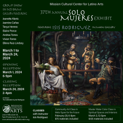The flyer for the tolo muertos exhibit.